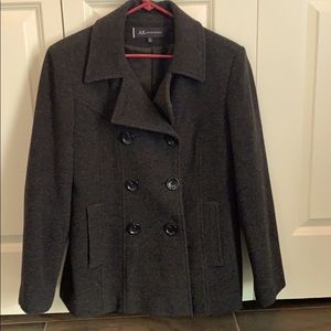 AK ANNE KLEIN double breasted pea coat